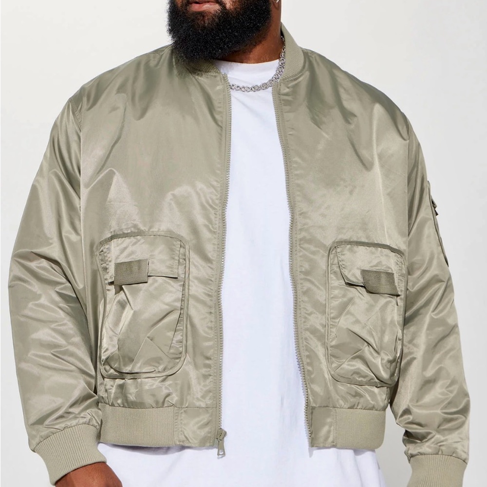 Large Green Bomber Jacket